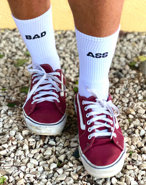 Chaussettes blanches Bad Ass