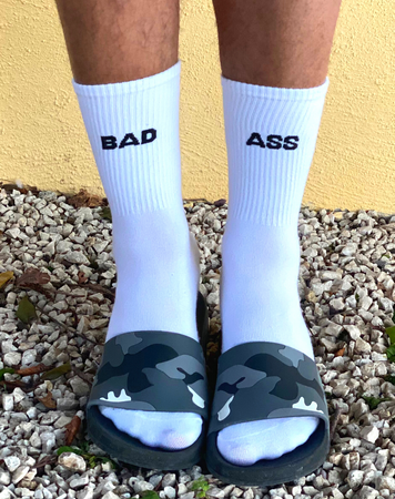 Chaussettes blanches Bad Ass