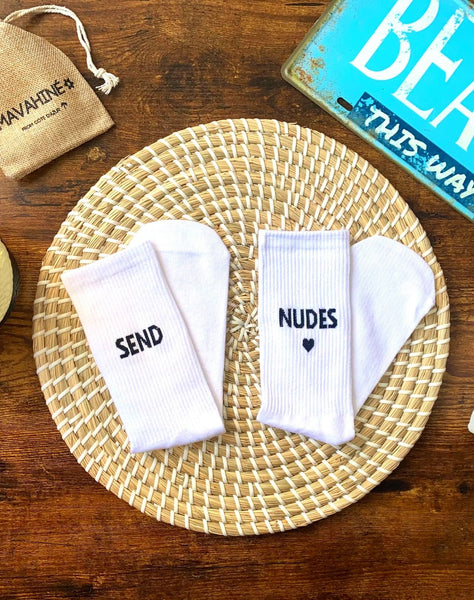 Chaussettes blanches Send Nudes