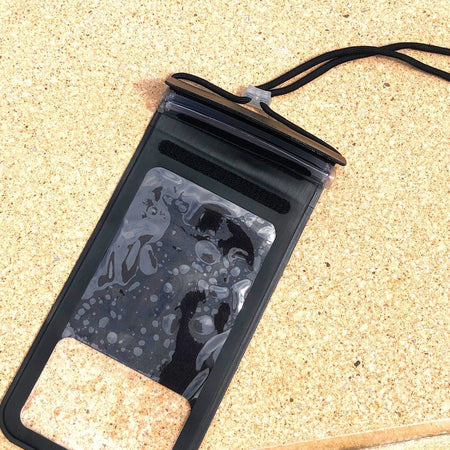 Pochette de téléphone étanche noire